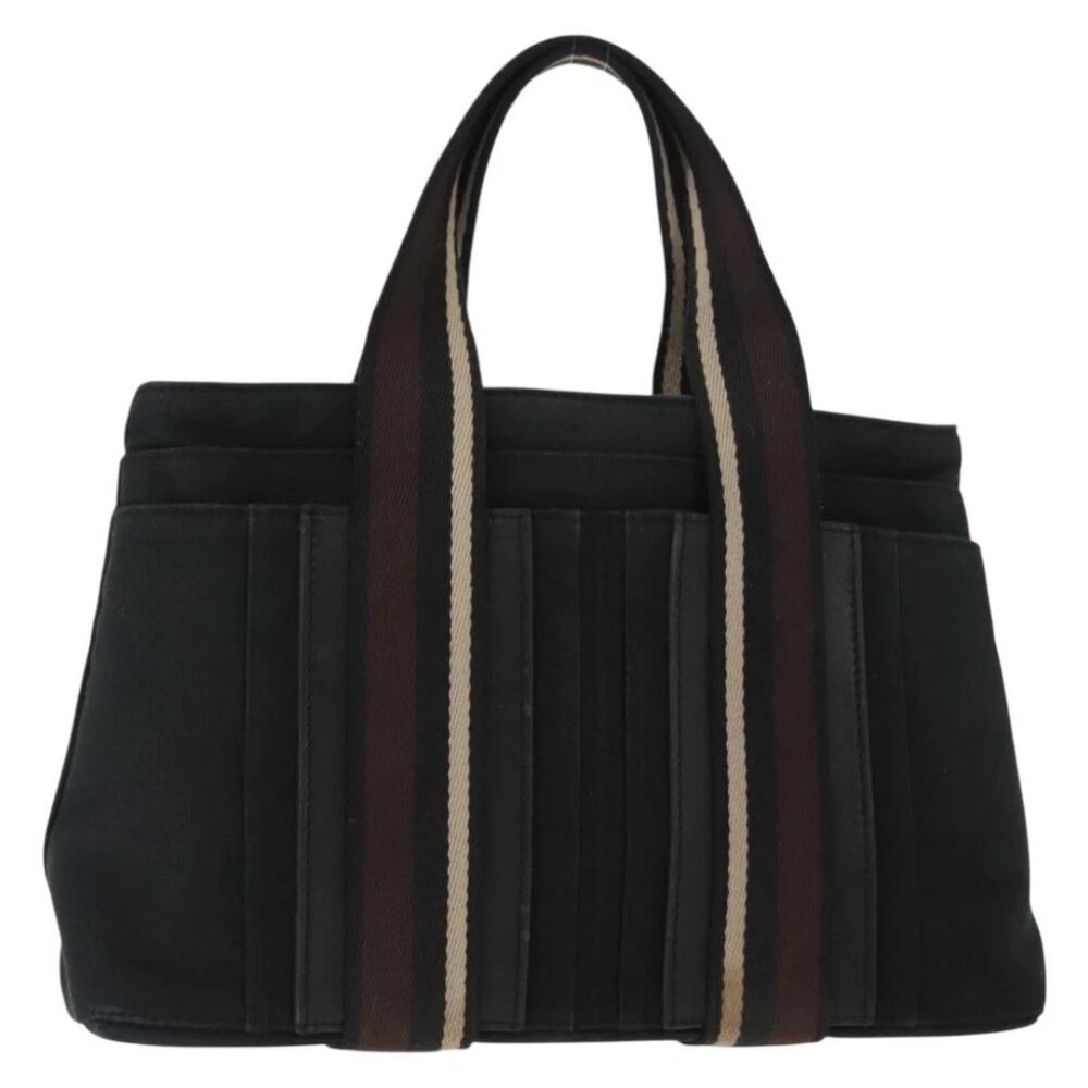 HERMES Toroca Horizontal PM Hand Bag Canvas Black